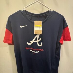 Atlanta Braves Nike MLB TShirt - Women's Navy (NWT)